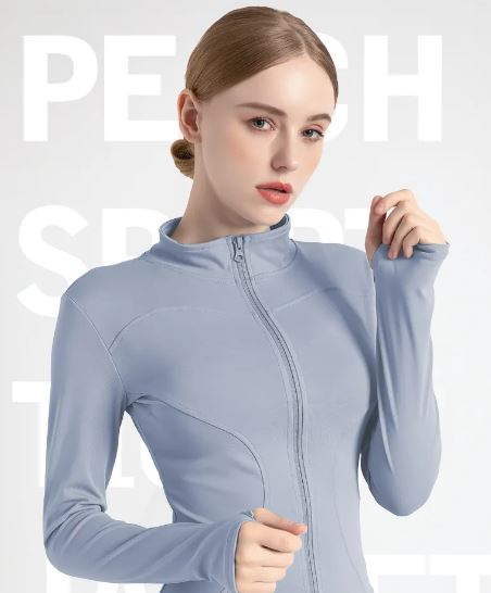 Women's Long Sleeve Gym Zip Jacket