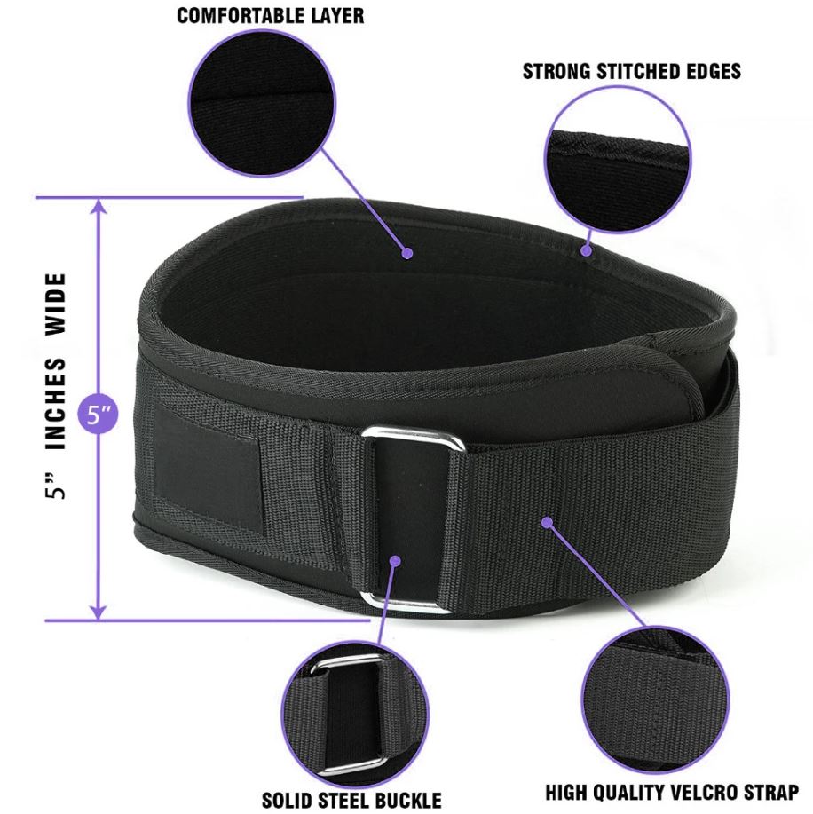 Nylon Weightlifting Gym Belt