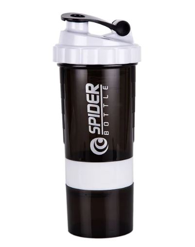 Triple Layer Gym Shaker Bottle