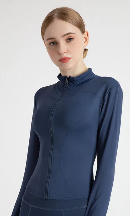 Women's Long Sleeve Gym Zip Jacket