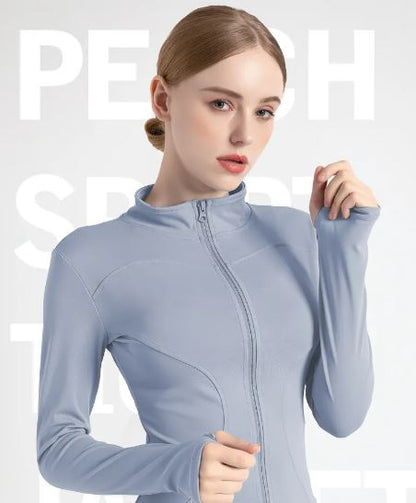 Women's Long Sleeve Gym Zip Jacket