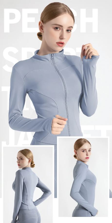 Women's Long Sleeve Gym Zip Jacket